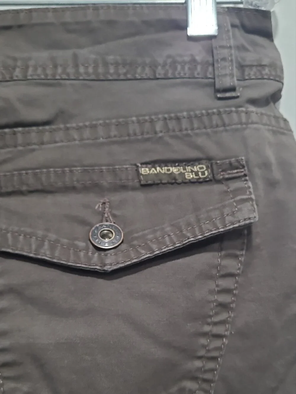 Bandolino Womens Taupe Flat-Front Shorts Waist 30
